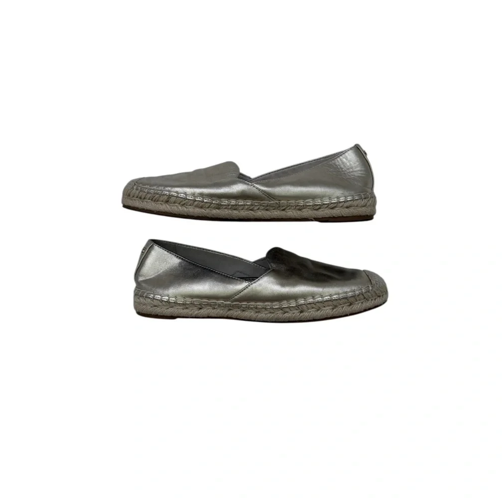 Sam Edelman Khloe Women's Slip-On Shoes Shiny Gold Espadrilles SIZE 7